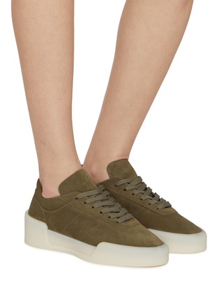 Figure View - Click To Enlarge - FEAR OF GOD SHOES - Aerobic Low Top Suede Women's Sneakers