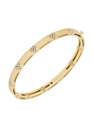 Main View - Click To Enlarge - ROBERTO COIN - Love in Verona 18K Gold Diamond Ruby Bangle — 50*60