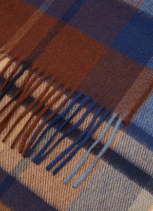 Detail View - Click To Enlarge - JOHNSTONS OF ELGIN - Block Check Cashmere Scarf