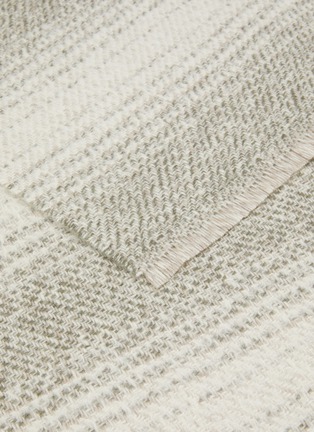 Detail View - Click To Enlarge - JOHNSTONS OF ELGIN - Textured Ombré Cashmere Wool Silk Scarf