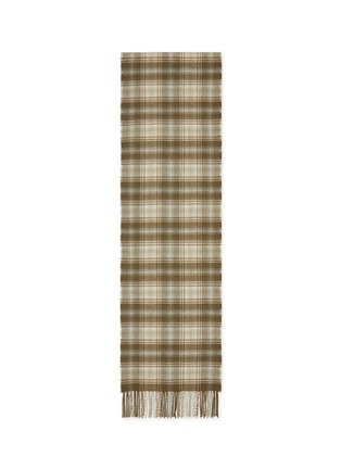 Main View - Click To Enlarge - JOHNSTONS OF ELGIN - Shadow Check Cashmere Scarf