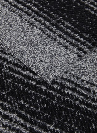 Detail View - Click To Enlarge - JOHNSTONS OF ELGIN - Textured Ombré Cashmere Wool Silk Scarf