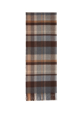 Main View - Click To Enlarge - JOHNSTONS OF ELGIN - Offset Check Wool Scarf