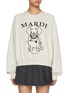 Main View - Click To Enlarge - MARDI MERCREDI - Swing The Tail Ddanji Pearl Necklace Raglan Cotton Sweatshirt