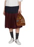 Figure View - Click To Enlarge - MIU MIU - Suede Tote Bag With Charms