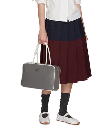 Figure View - Click To Enlarge - MIU MIU - Medium Beau Leather Top Handle Bag