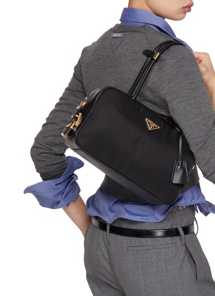 Figure View - Click To Enlarge - PRADA - Large Re-Nylon Top Handle Bag