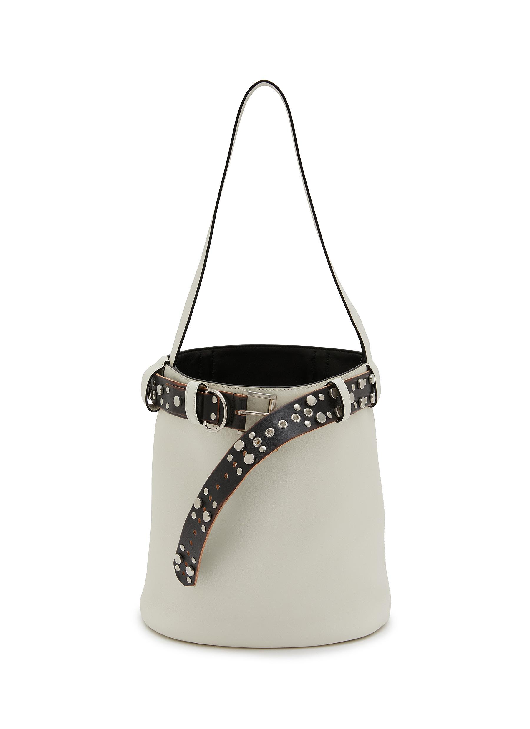PRADA | Studded Belt Leather Bucket Bag | Women | Lane Crawford