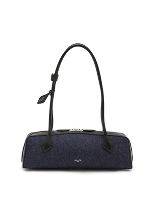 Main View - Click To Enlarge - ALAÏA - Medium Le Teckel Denim Leather Shoulder Bag