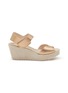 Main View - Click To Enlarge - PEDRO GARCÍA - Fama 70 Leather Wedge Sandals