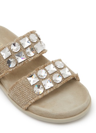 Detail View - Click To Enlarge - PEDRO GARCÍA - Dilys Swarovski Crystal Embellished Sandals