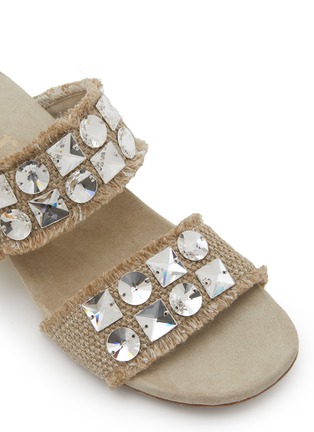 Detail View - Click To Enlarge - PEDRO GARCÍA - Wendy 45 Swarovski Crystal Embellished Wedge Sandals