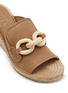 Detail View - Click To Enlarge - PEDRO GARCÍA - Oliveta 85 Leather Espadrille Mules