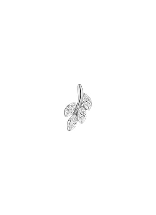 Main View - Click To Enlarge - MARIA TASH - Vine Diamond 18K White Gold Threaded Single Stud Earring