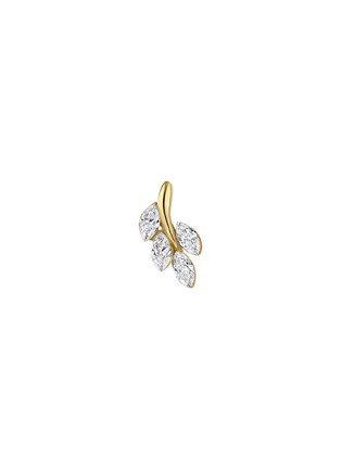 Main View - Click To Enlarge - MARIA TASH - Vine Diamond 18K Gold Threaded Single Stud Earring