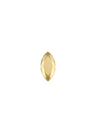 Main View - Click To Enlarge - MARIA TASH - Faceted 18K Gold Marquise Single Stud Earring