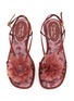 Detail View - Click To Enlarge - CIRCUS BY SAM EDELMAN - Olana Floral Satin Strappy Sandals