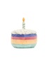 Detail View - Click To Enlarge - JELLYCAT - Large Amuseables Rainbow Birthday Cake