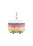 Main View - Click To Enlarge - JELLYCAT - Large Amuseables Rainbow Birthday Cake