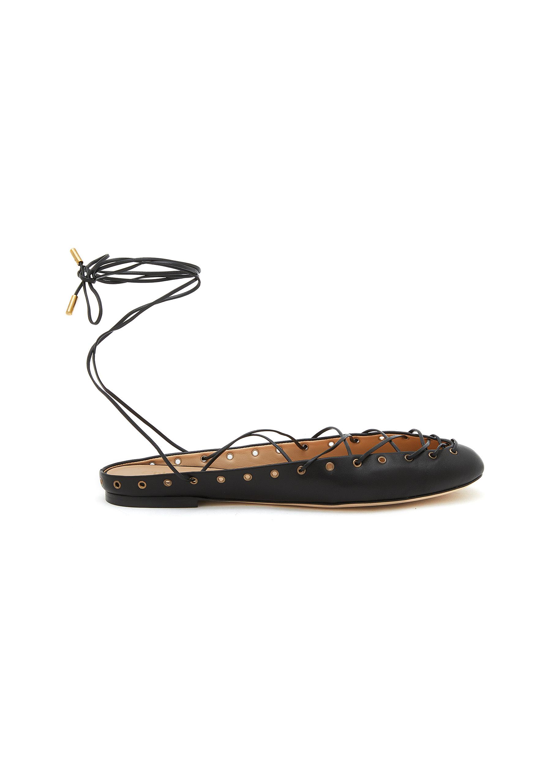 CHLOÉ | Ghillies Leather Ballerina Mules | Women | Lane Crawford