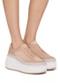 Figure View - Click To Enlarge - CHLOÉ - Nama Suede Women's Platform Sneakers