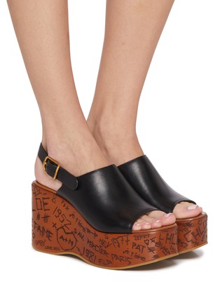 Figure View - Click To Enlarge - CHLOÉ - Maxime Wedge sandals