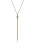 Main View - Click To Enlarge - JOHN HARDY - Love Knot 14K Gold Diamond Pavé Chain Y Necklace — Size 18-20