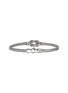 Detail View - Click To Enlarge - JOHN HARDY - Love Knot Silver Diamond Pavé Chain Double Row Lobster Clasp  Bracelet — Size US