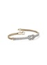 Detail View - Click To Enlarge - JOHN HARDY - Love Knot 14K Gold Diamond Pavé Chain Double Row Lobster Clasp Bracelet — Size US