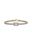 Main View - Click To Enlarge - JOHN HARDY - Love Knot 14K Gold Diamond Pavé Chain Double Row Lobster Clasp Bracelet — Size US