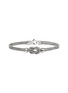 Main View - Click To Enlarge - JOHN HARDY - Love Knit Silver Diamond Pavé Chain Double Row Lobster Clasp Bracelet— Size UM