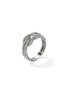 Detail View - Click To Enlarge - JOHN HARDY - Love Knit Silver Diamond Pavé Ring — Size 7