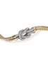 Detail View - Click To Enlarge - JOHN HARDY - Love Knot 14K Gold Diamond Pavé Chain Double Row Lobster Clasp Bracelet — Size US