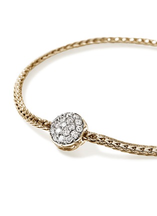 Detail View - Click To Enlarge - JOHN HARDY - JH Essentials 14K Gold Diamond Pavé Lobster Clasp Bracelet — Size US