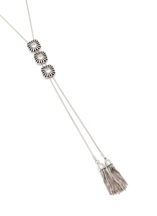 Detail View - Click To Enlarge - 12450 - Metal Fringe Loop Tie