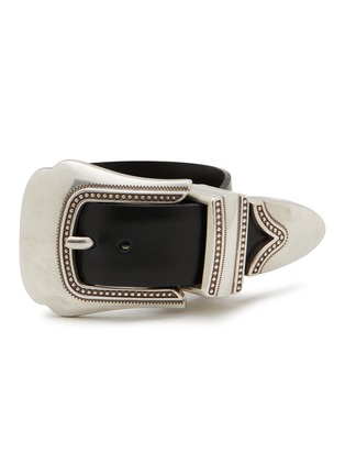 Main View - Click To Enlarge - 12450 - Western Buckle Leather Bangle