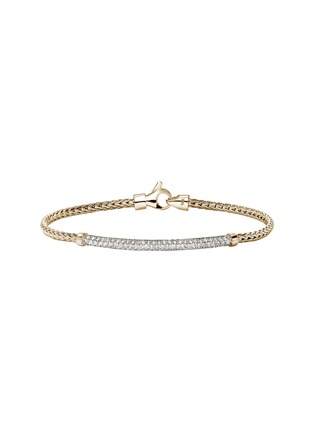 Main View - Click To Enlarge - JOHN HARDY - JH Essentials 14K Gold Diamond Pavé Lobster Clasp Bracelet — Size US