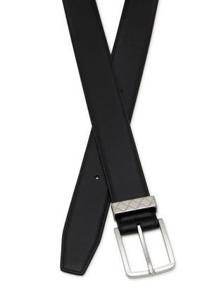 Detail View - Click To Enlarge - BOTTEGA VENETA - Intreccio Loop Leather Belt