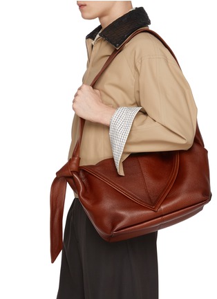 Front View - Click To Enlarge - BOTTEGA VENETA - Sawyer Leather Shoulder Bag