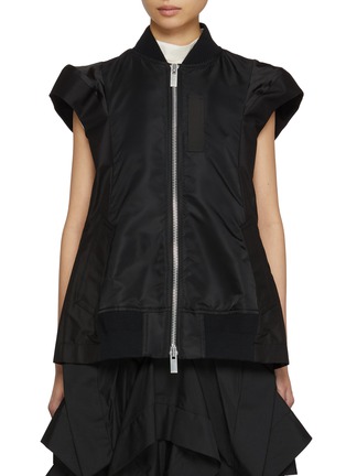 Main View - Click To Enlarge - SACAI - Hybrid Zip Up Vest