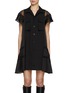 Main View - Click To Enlarge - SACAI - Satin Suiting Shirt Dress