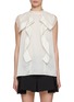 Main View - Click To Enlarge - SACAI - Satin Chiffon Mix Top