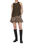 Figure View - Click To Enlarge - SACAI - Chiffon Cotton Jersey Tank Top