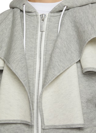  - SACAI - Sponge Sweat X Draped Chest Hoodie