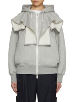 再入荷のおすすめ最新情報 Draped X Sweat Sponge | SACAI Chest Lane | Women | Hoodie パーカー