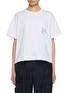 Main View - Click To Enlarge - SACAI - Embroidered Chest Pocket Cotton T-Shirt