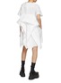 Figure View - Click To Enlarge - SACAI - Draped Back Shoulder Zip Poplin Dress