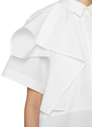  - SACAI - Draped Chest Poplin Shirt