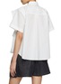 Back View - Click To Enlarge - SACAI - Draped Chest Poplin Shirt