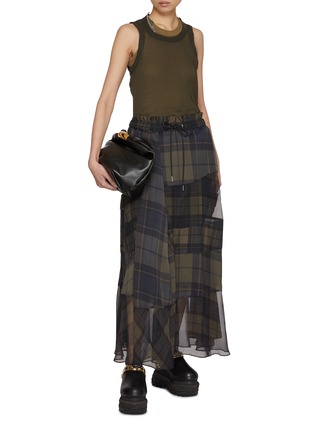 Figure View - Click To Enlarge - SACAI - Plaid Print Maxi Skirt